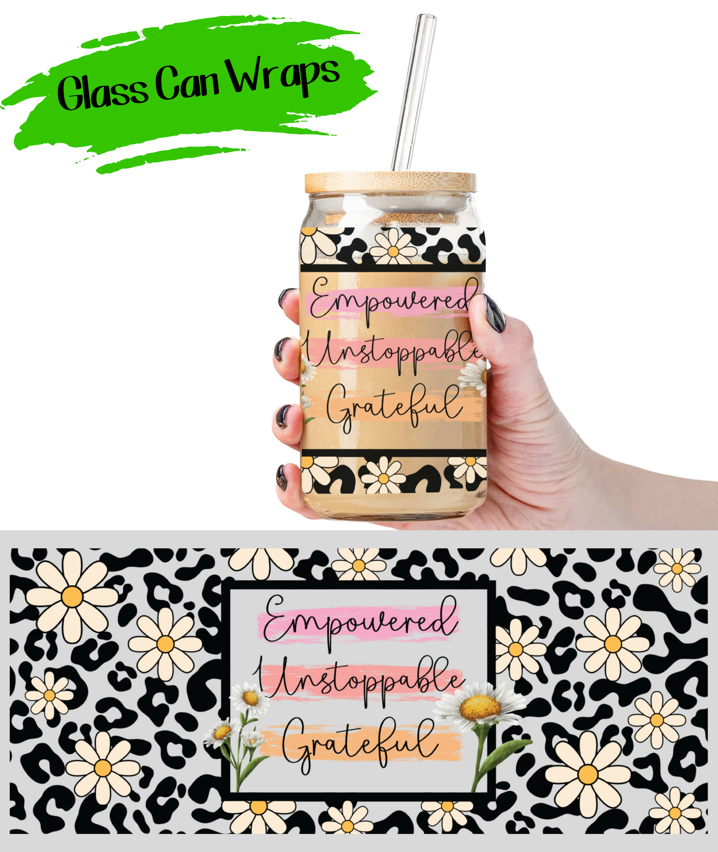 Empowered - UV DTF | Cup Wrap | 16/20 oz