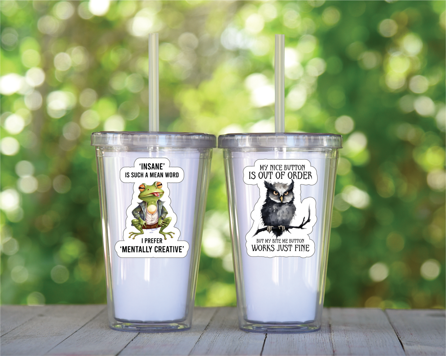 Sarcastic Animals - Full Color Vinyl Stickers (SHIPS IN 3-7 BUS DAYS)