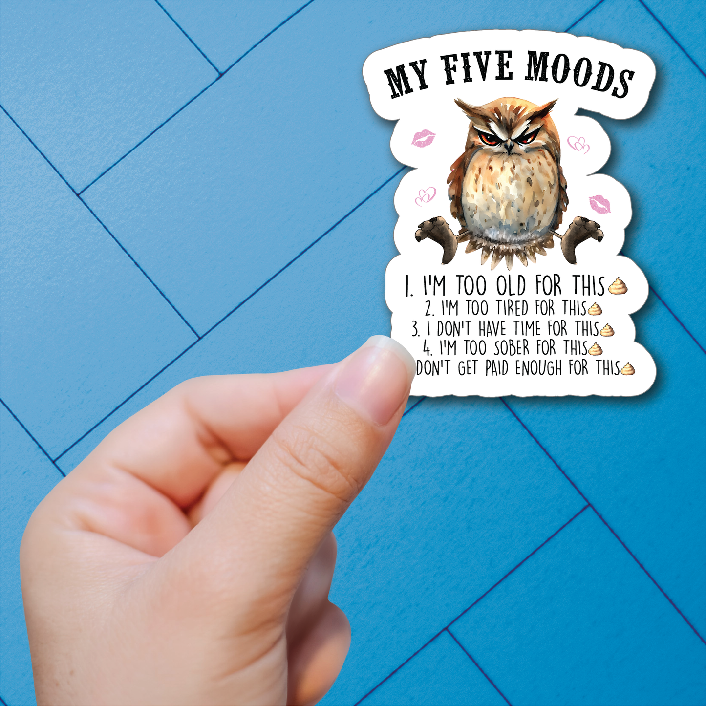 Sarcastic Animals - Full Color Vinyl Stickers (SHIPS IN 3-7 BUS DAYS)