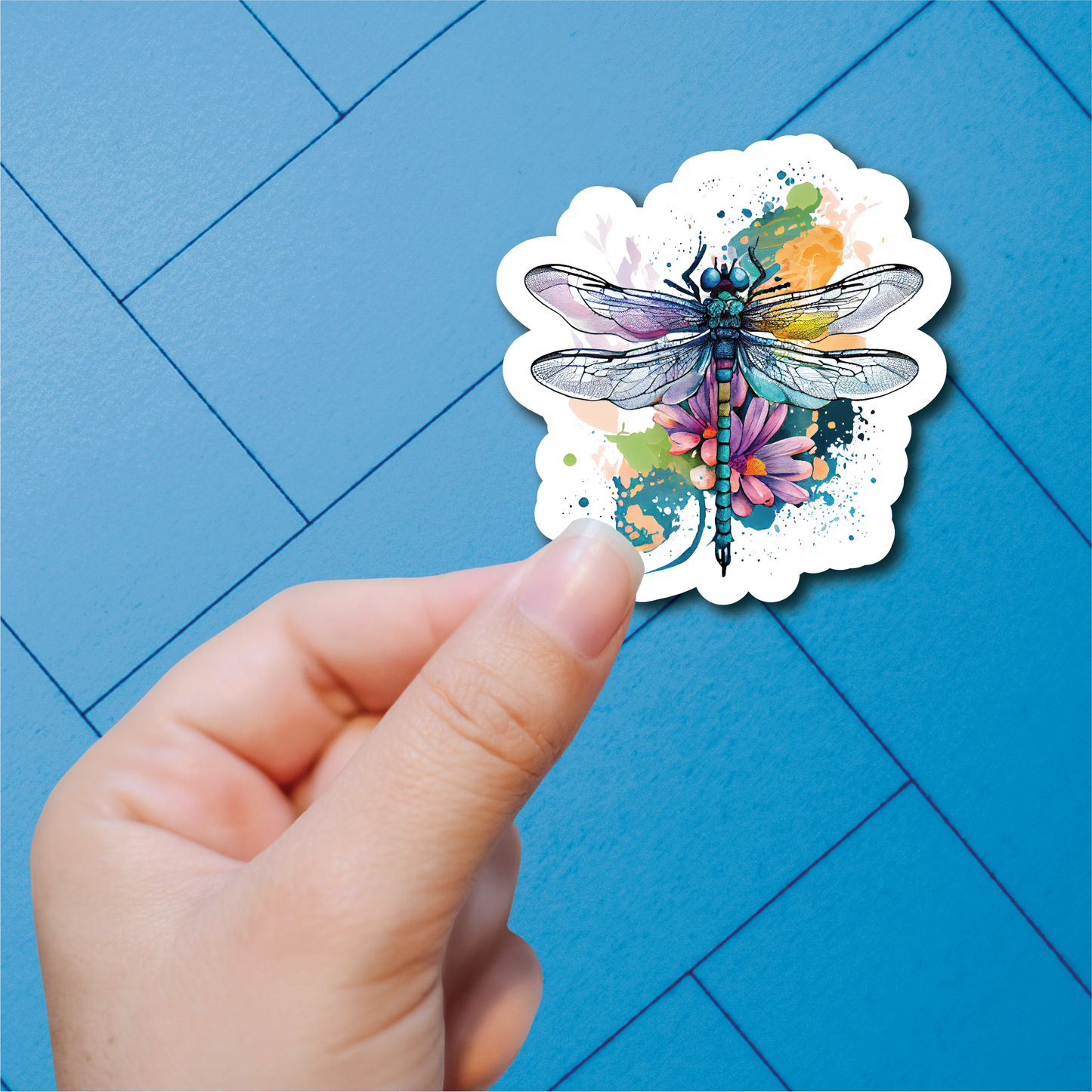 Dragonflies - Full Color Vinyl Stickers (SHIPS IN 3-7 BUS DAYS)