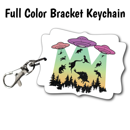 Alien Dinosaurs - Full Color Keychains