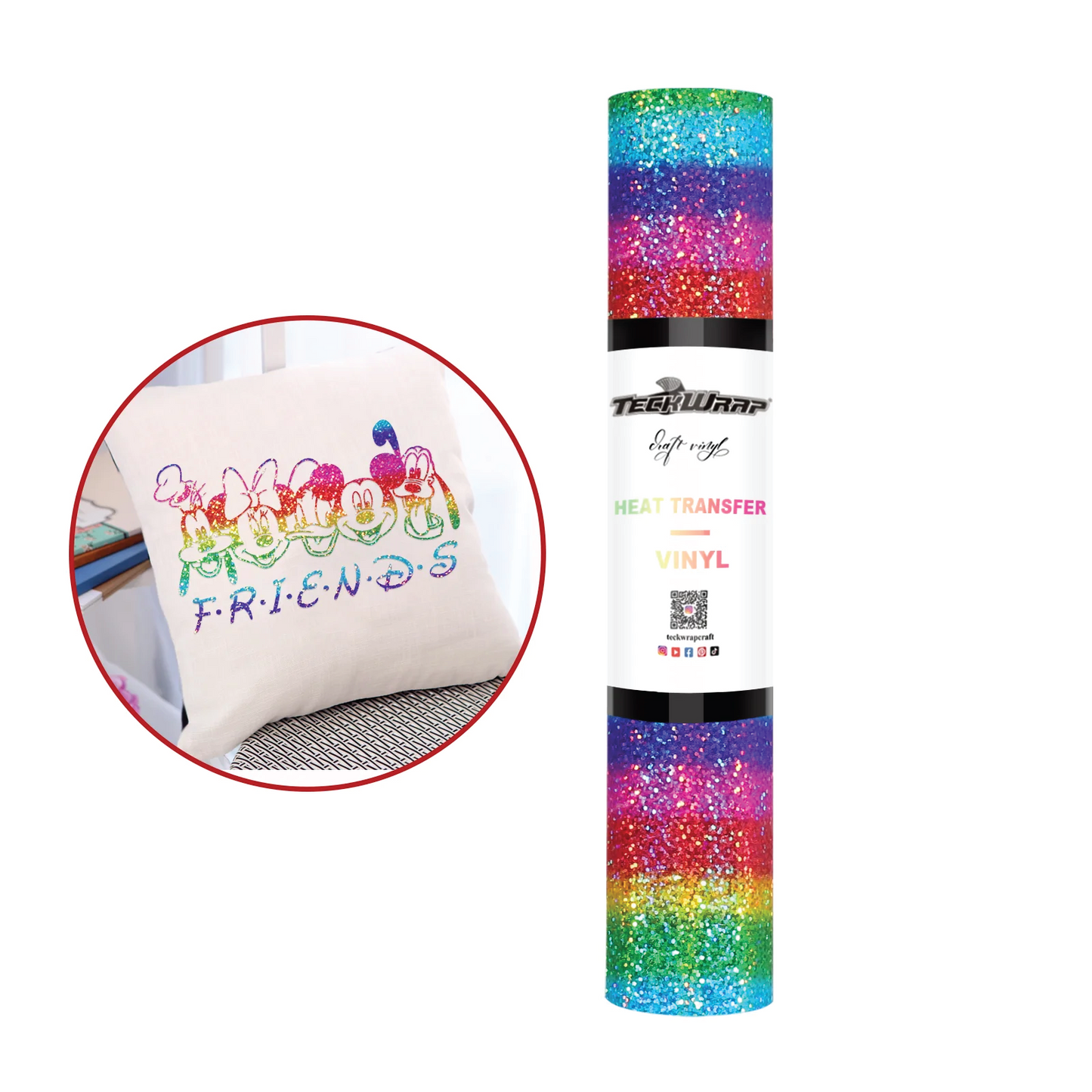 Rainbow Sequin - Soft Metallic HTV