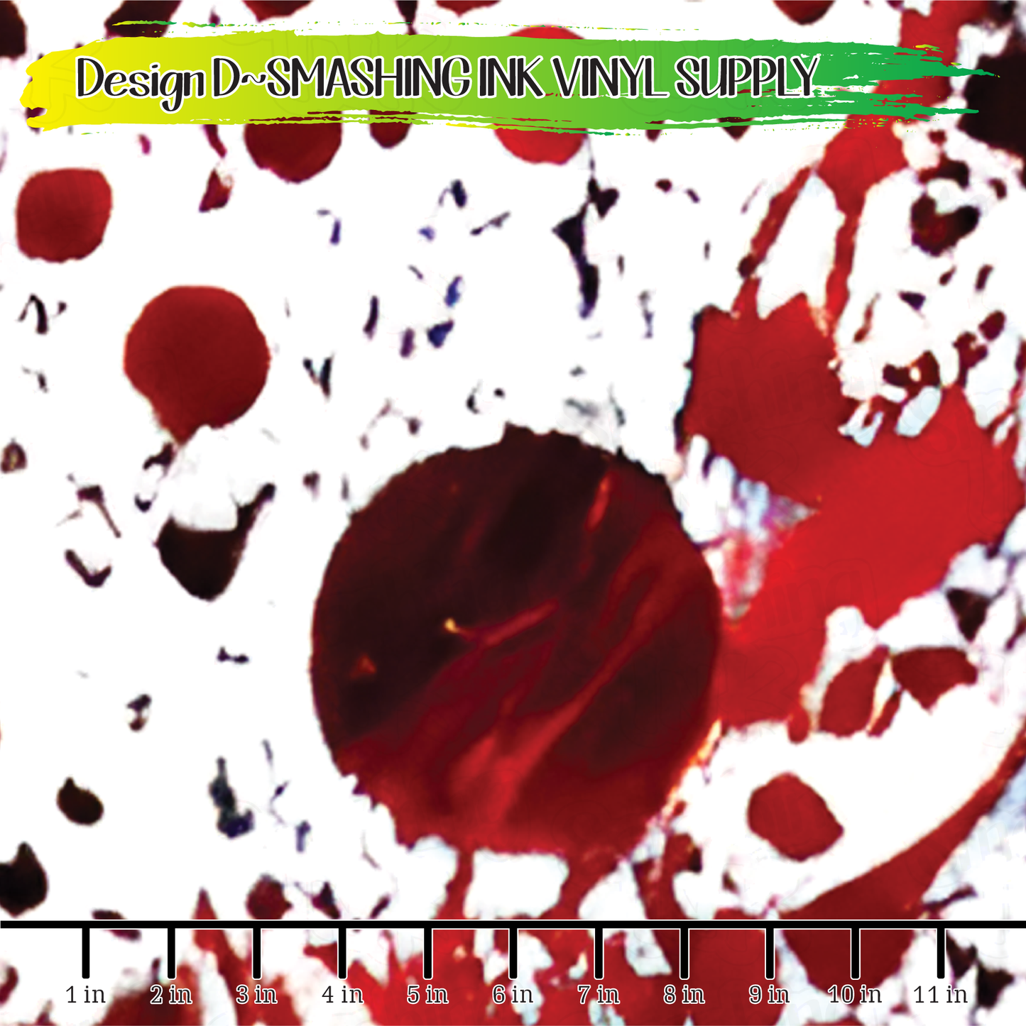 Blood Splatter ★ Printed Vinyl Sheets | Faux Leather | Laser Safe