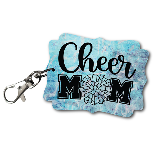 Cheer Mom Teal - Full Color Keychains