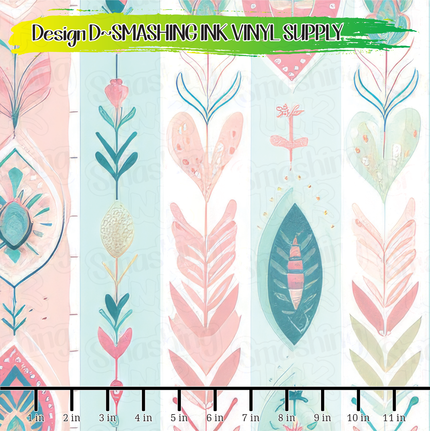 Pastel Boho ★ Printed Vinyl Sheets | Faux Leather | Laser Safe