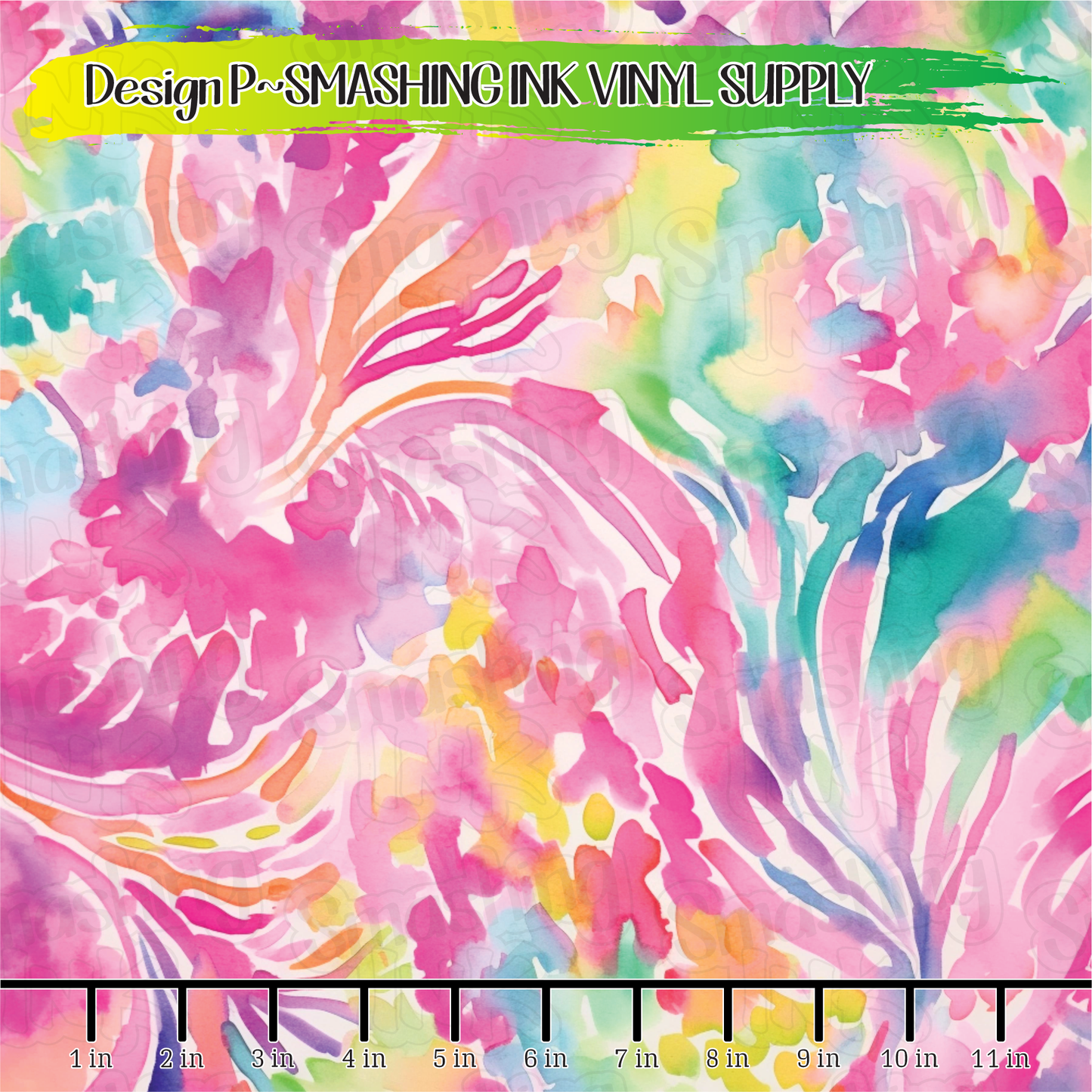 Watercolor Swirls ★ Printed Vinyl Sheets | Faux Leather | Laser Safe