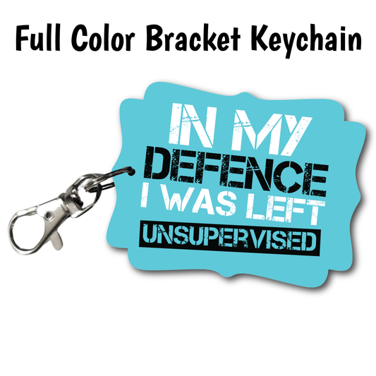 Left Unsupervised - Full Color Keychains
