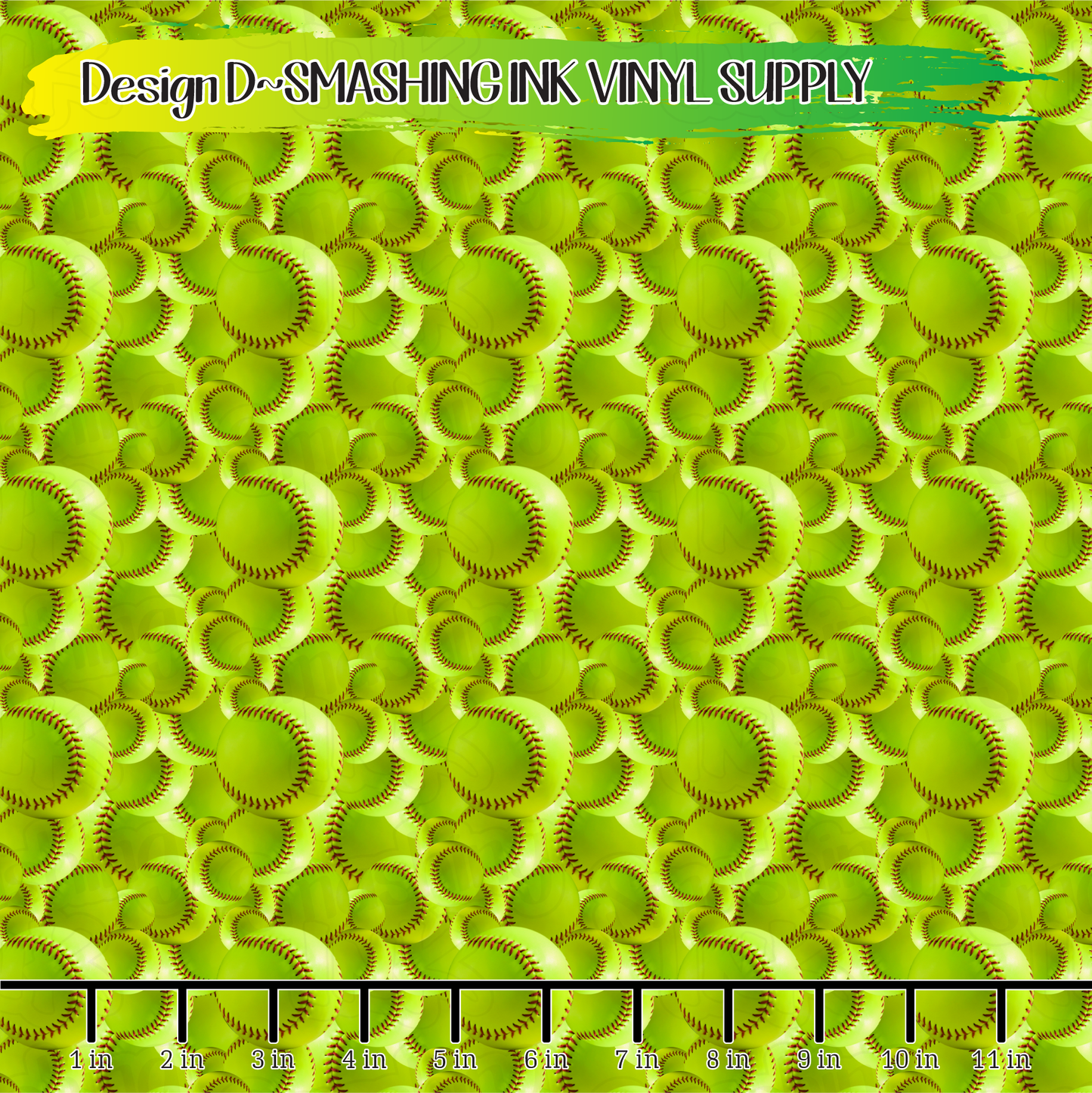 Softballs ★ Printed Vinyl Sheets | Faux Leather | Laser Safe