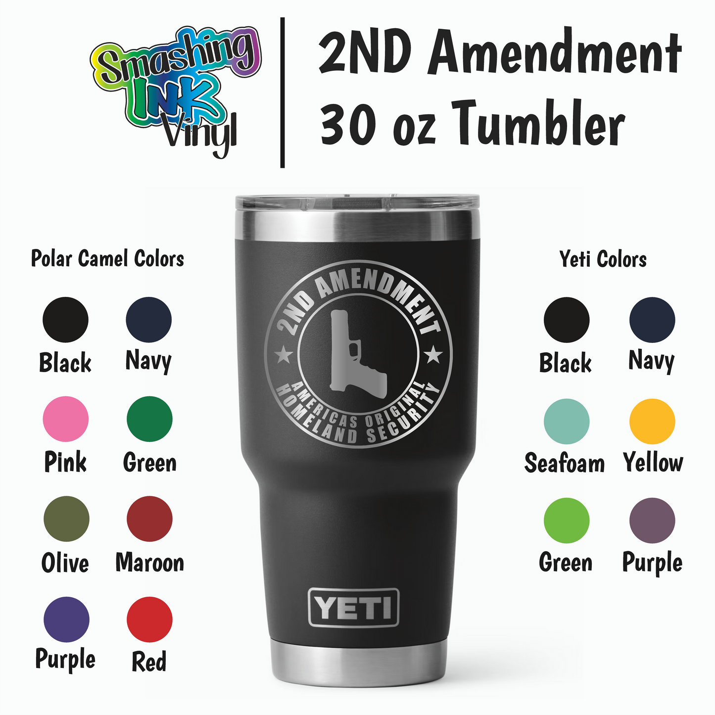 2ND Amendment - Engraved Tumblers