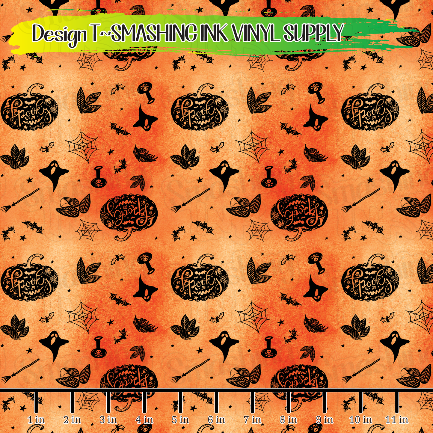 Spooky Halloween ★ Printed Vinyl Sheets | Faux Leather | Laser Safe