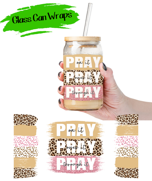 Pray on It Wrap for 16/20 oz Cups - UV DTF or Sublimation (SHIPS IN 3-7 BUS DAYS)