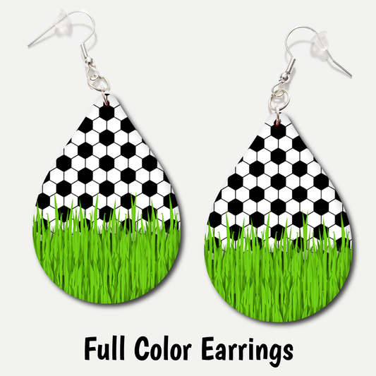 Soccer - Full Color Earrings