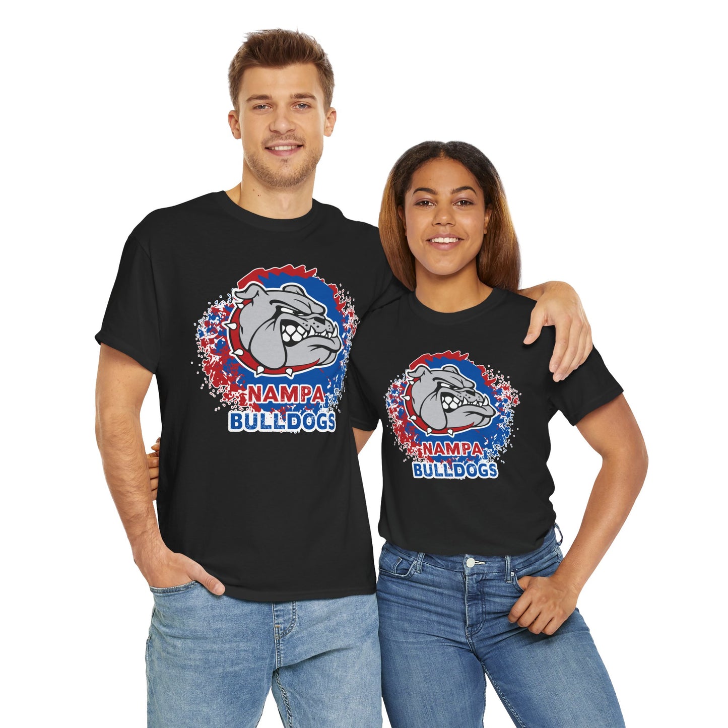 Nampa Bulldogs Splatter - Adult T-Shirt