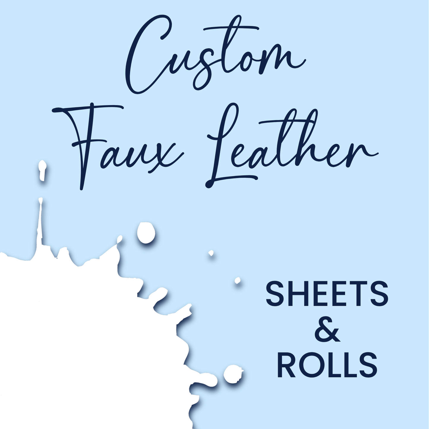 Custom - Faux Leather Sheets (MTO-3-7 BUS DAYS)