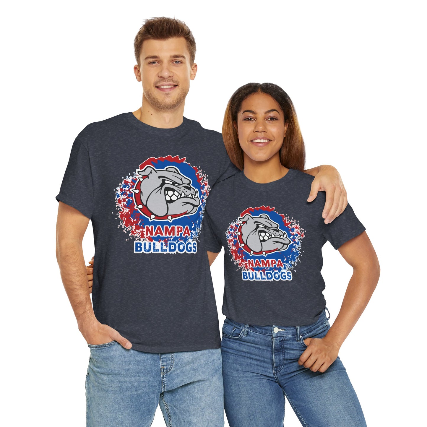 Nampa Bulldogs Splatter - Adult T-Shirt