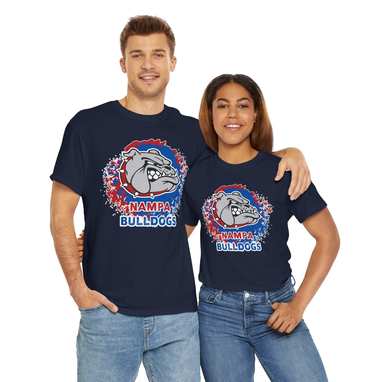 Nampa Bulldogs Splatter - Adult T-Shirt
