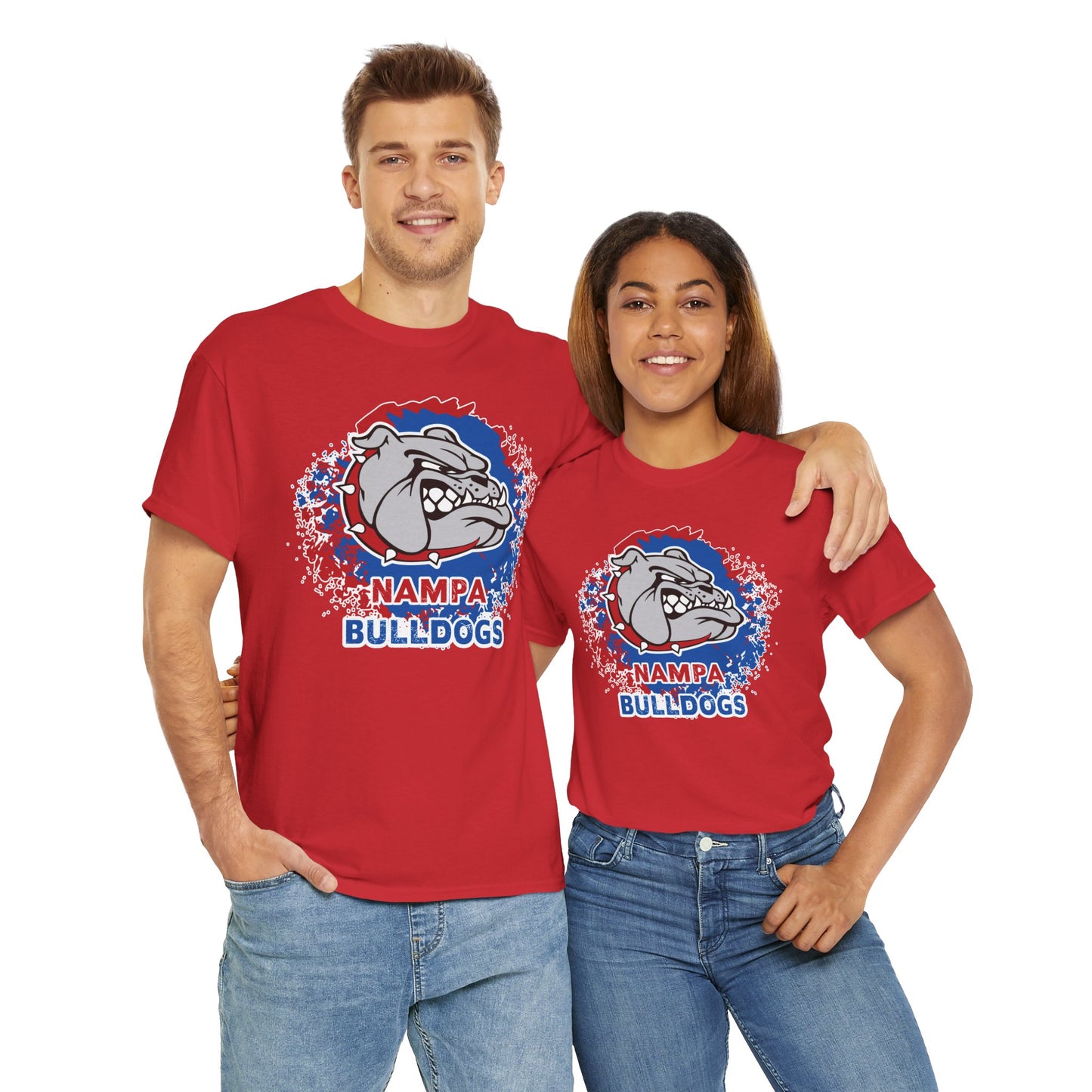 Nampa Bulldogs Splatter - Adult T-Shirt