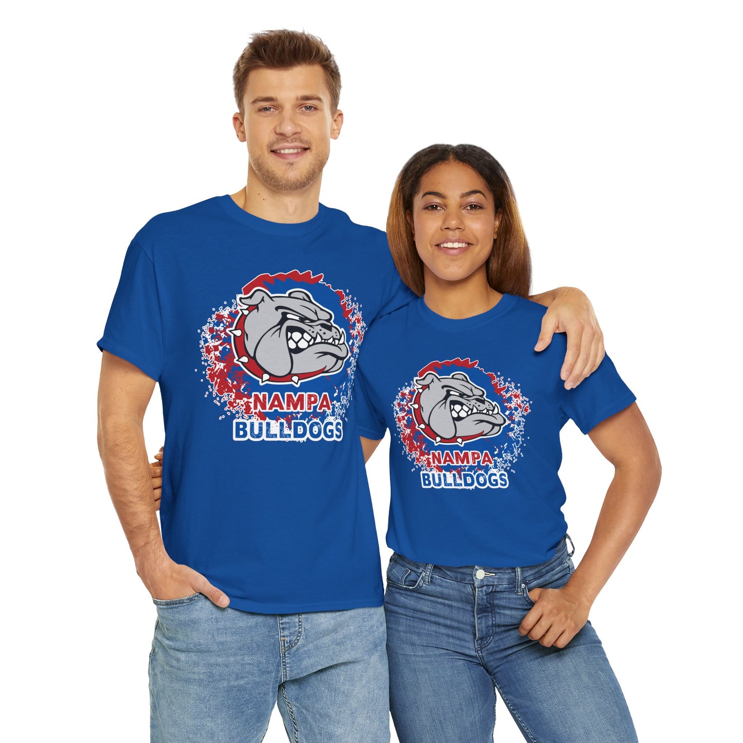Nampa Bulldogs Splatter - Adult T-Shirt