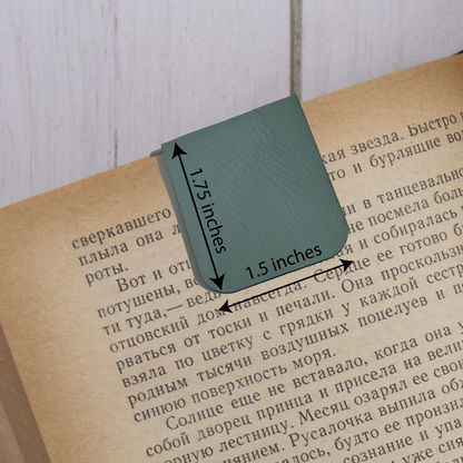 One More Chapter - Magnetic Leatherette Bookmark - Choose your leatherette color!