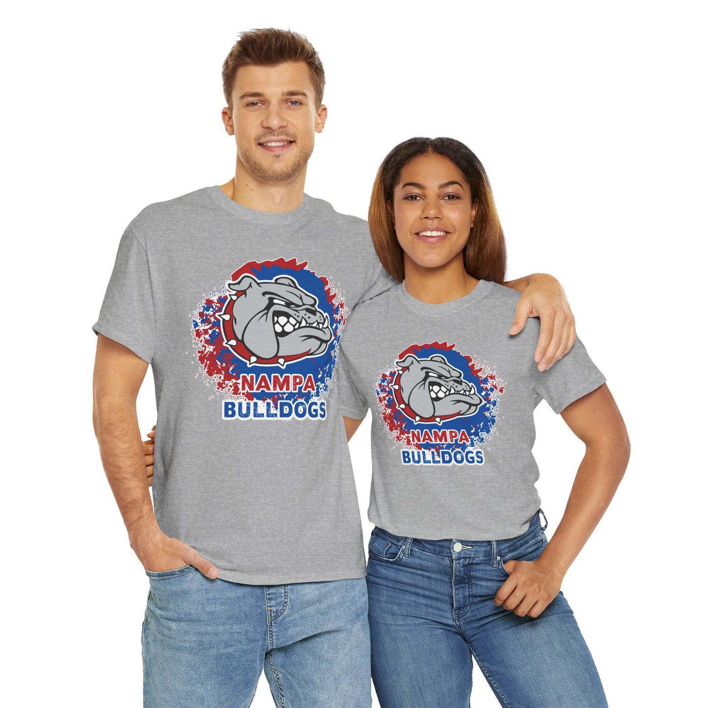Nampa Bulldogs Splatter - Adult T-Shirt
