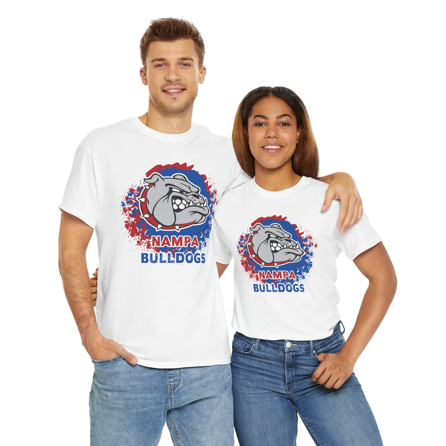 Nampa Bulldogs Splatter - Adult T-Shirt