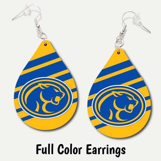 Caldwell Cougars - Full Color Earrings