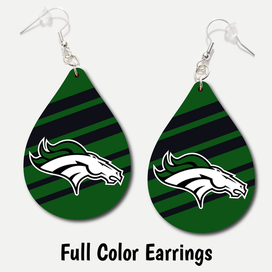 Eagle Mustangs - Full Color Earrings