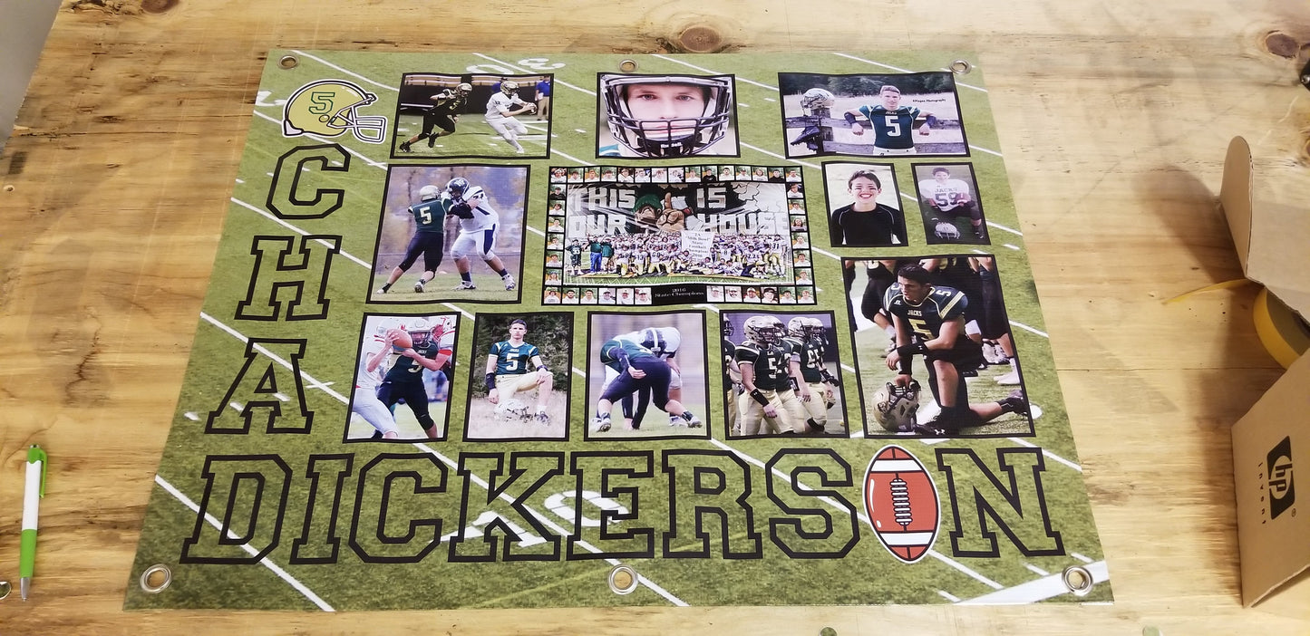 Custom  Senior 13 oz Vinyl Banner - Pick your Size!