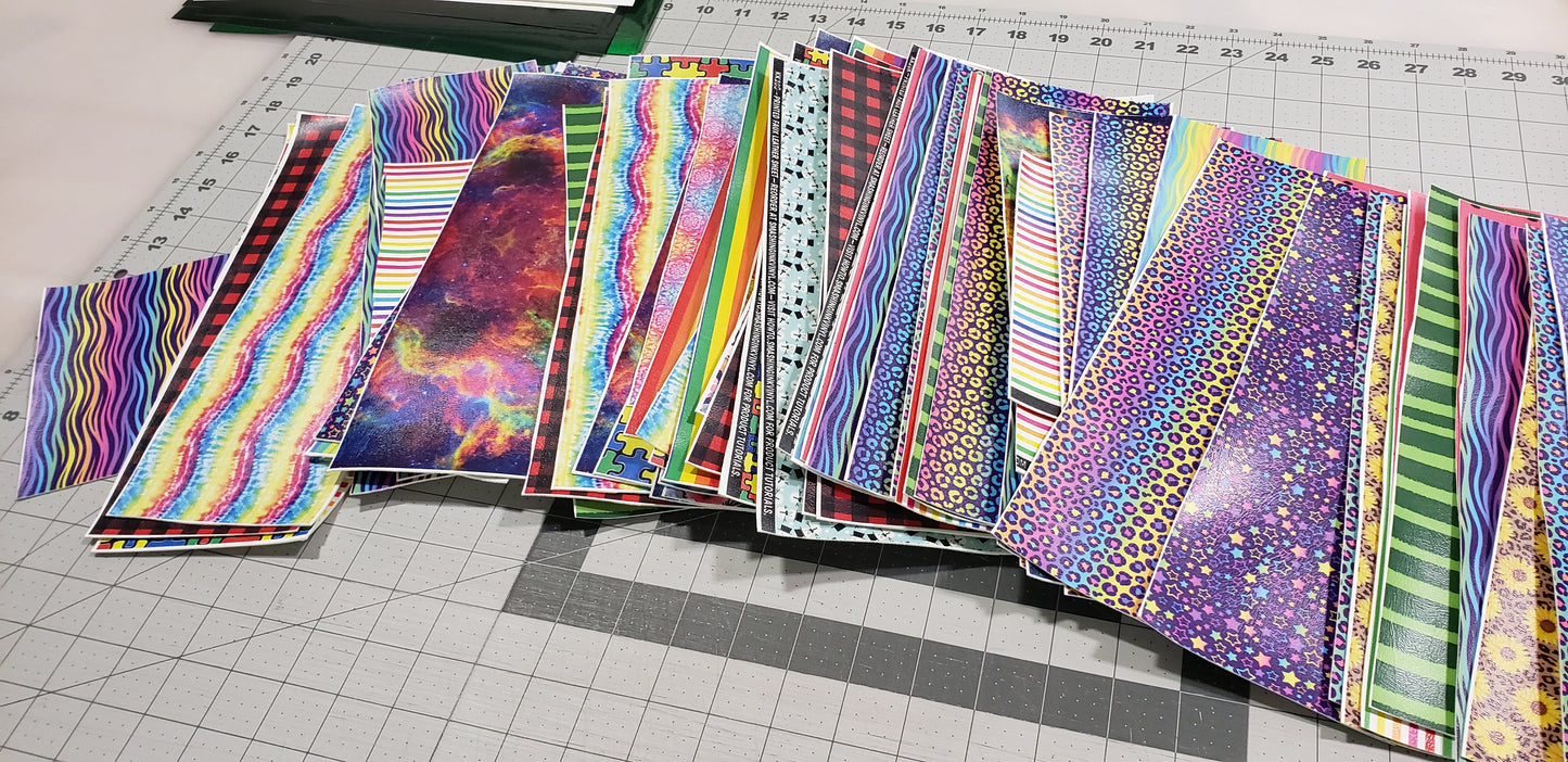 Scrap Packs - Printed HTV or Faux Leather