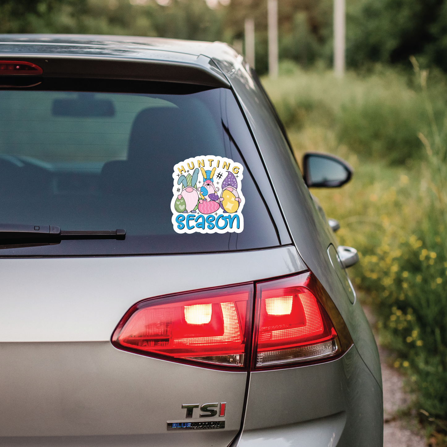 Fun Easter Sayings - Full Color Vinyl Stickers (SHIPS IN 3-7 BUS DAYS)