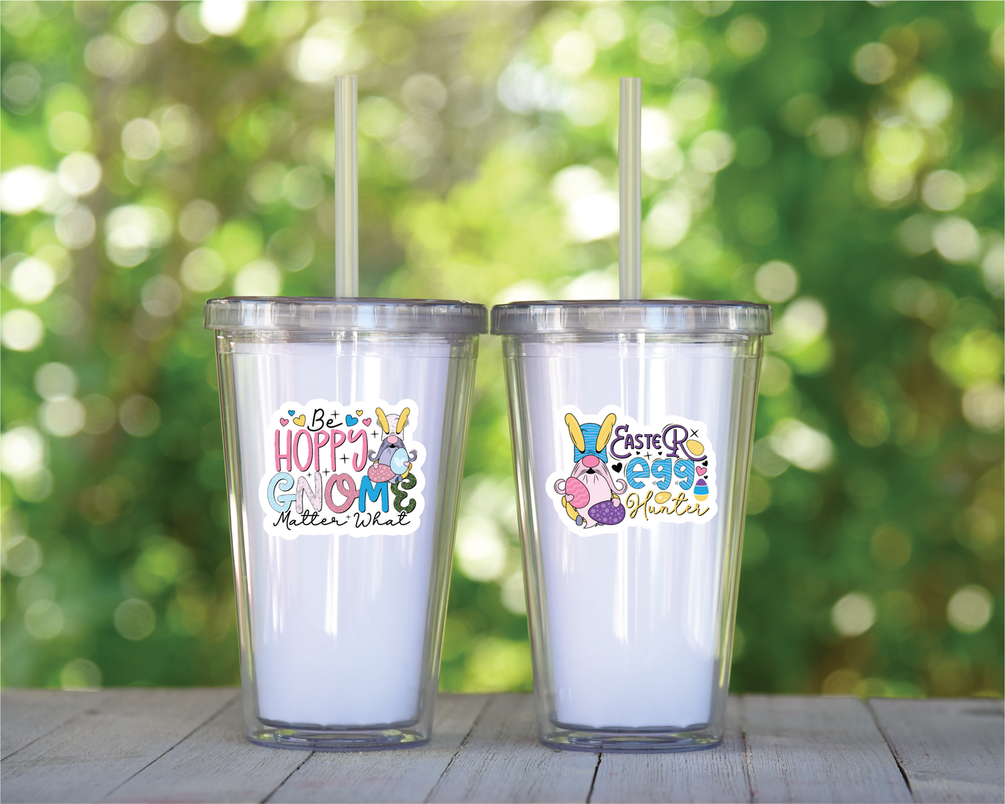 Fun Easter Sayings - Full Color Vinyl Stickers (SHIPS IN 3-7 BUS DAYS)