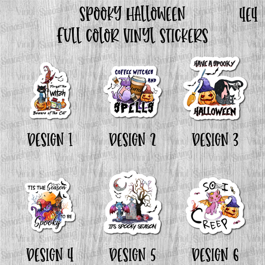 Spooky Halloween - Full Color Vinyl Stickers (SHIPS IN 3-7 BUS DAYS)