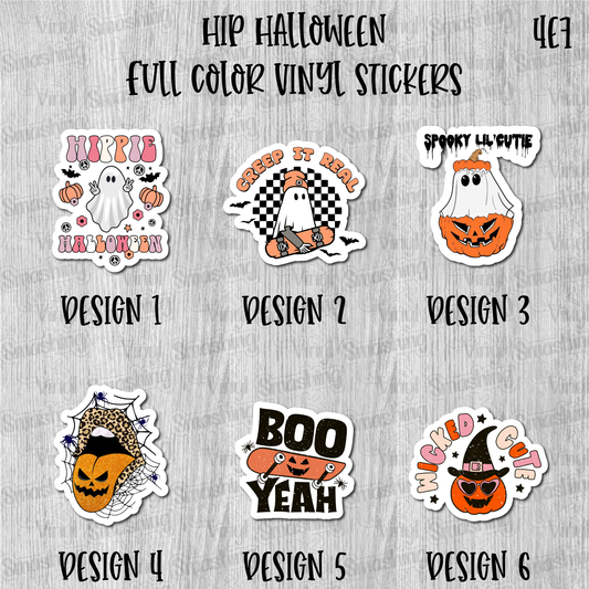 Hip Halloween - Full Color Vinyl Stickers (SHIPS IN 3-7 BUS DAYS)