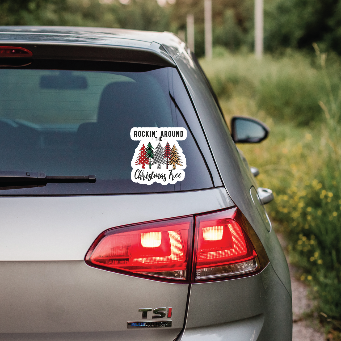 Christmas Trees - Full Color Vinyl Stickers (SHIPS IN 3-7 BUS DAYS)