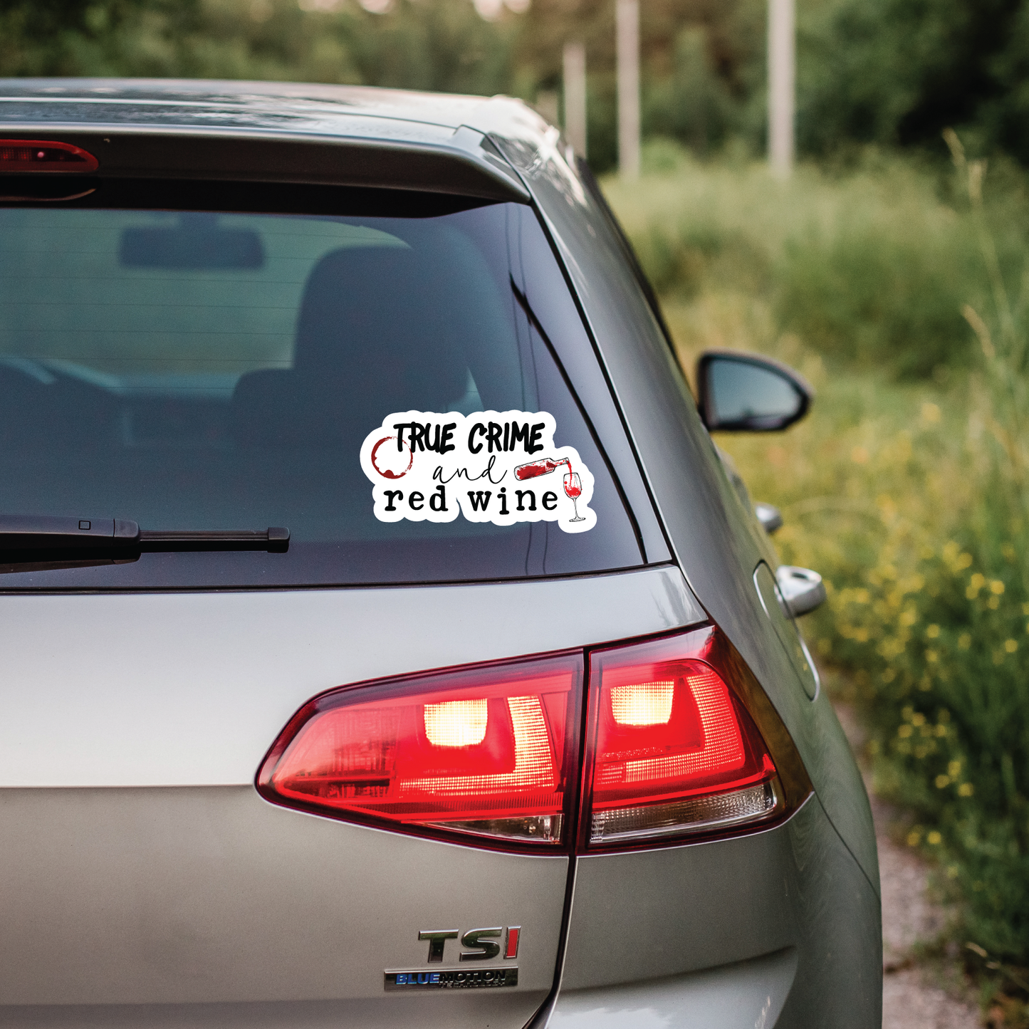 True Crime and Beverages - Full Color Vinyl Stickers (SHIPS IN 3-7 BUS DAYS)