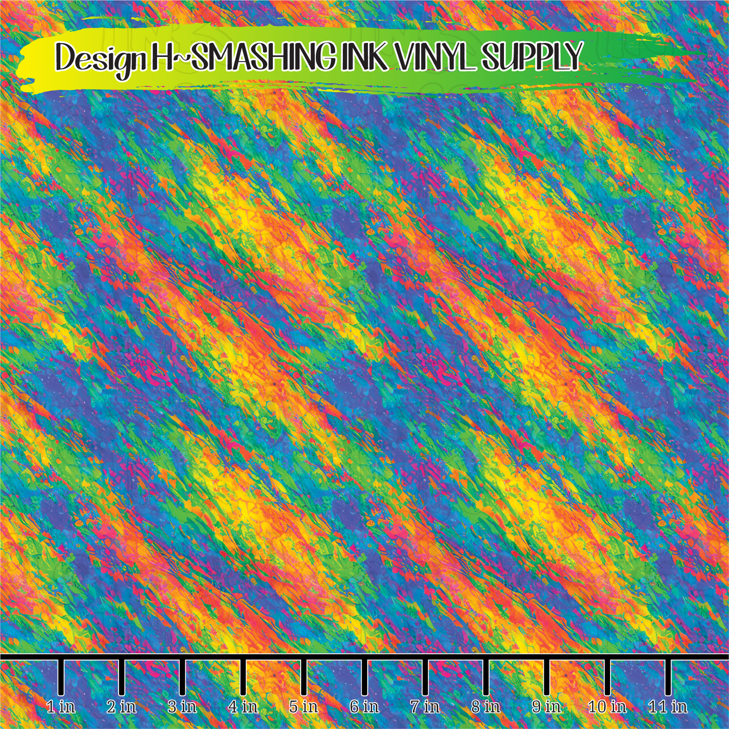 Rainbow Ink ★ Printed Vinyl Sheets | Faux Leather | Laser Safe