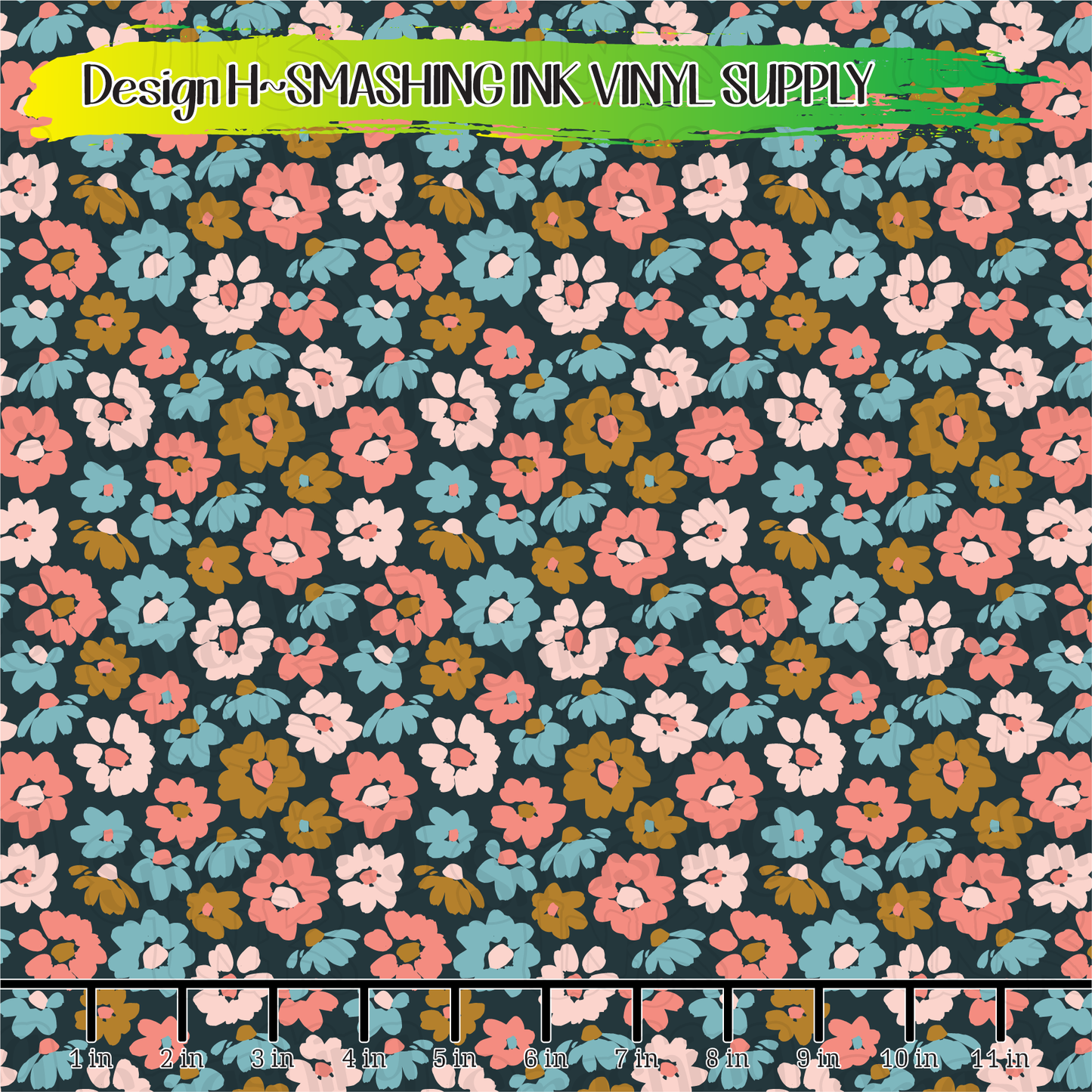 ABSTRACT FLORAL ★ Laser Safe Adhesive Film (TAT 3 BUS DAYS)