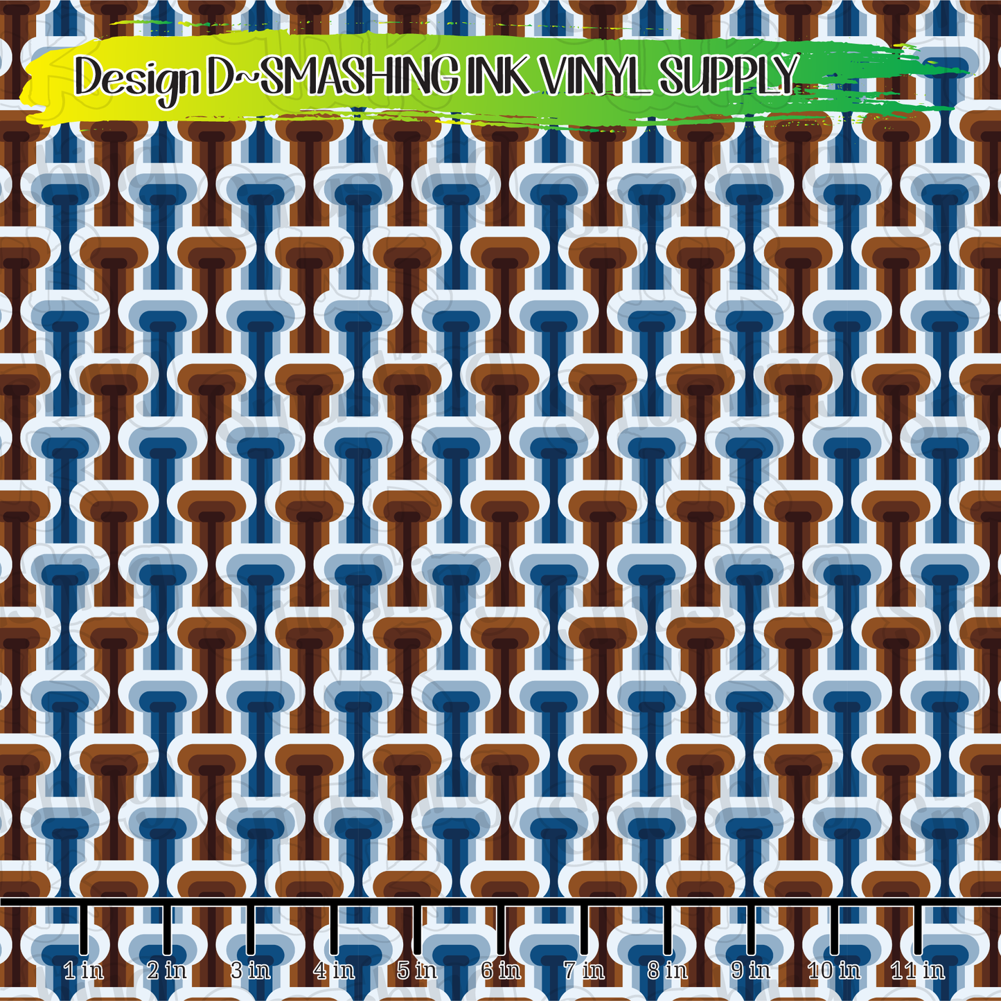 Mid Century Pattern ★ Printed Vinyl Sheets | Faux Leather | Laser Safe