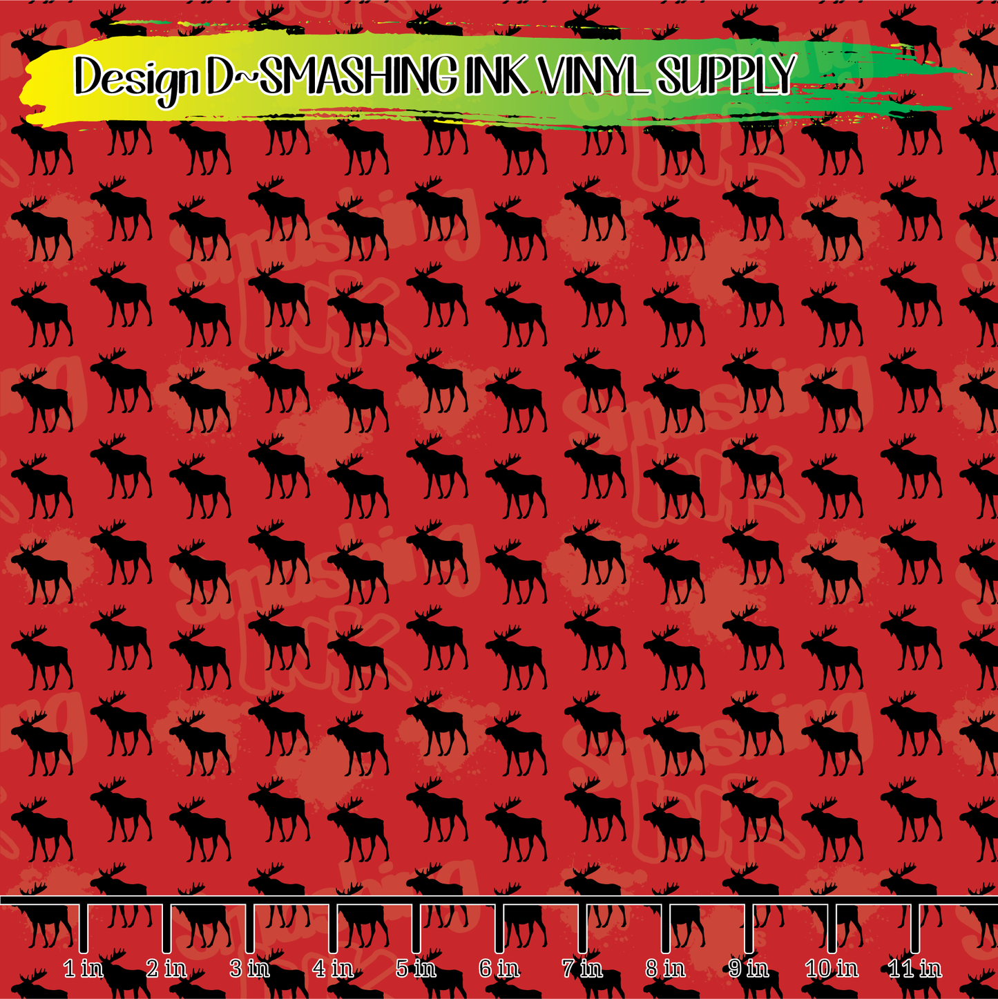 Moose Pattern ★ Printed Vinyl Sheets | Faux Leather | Laser Safe