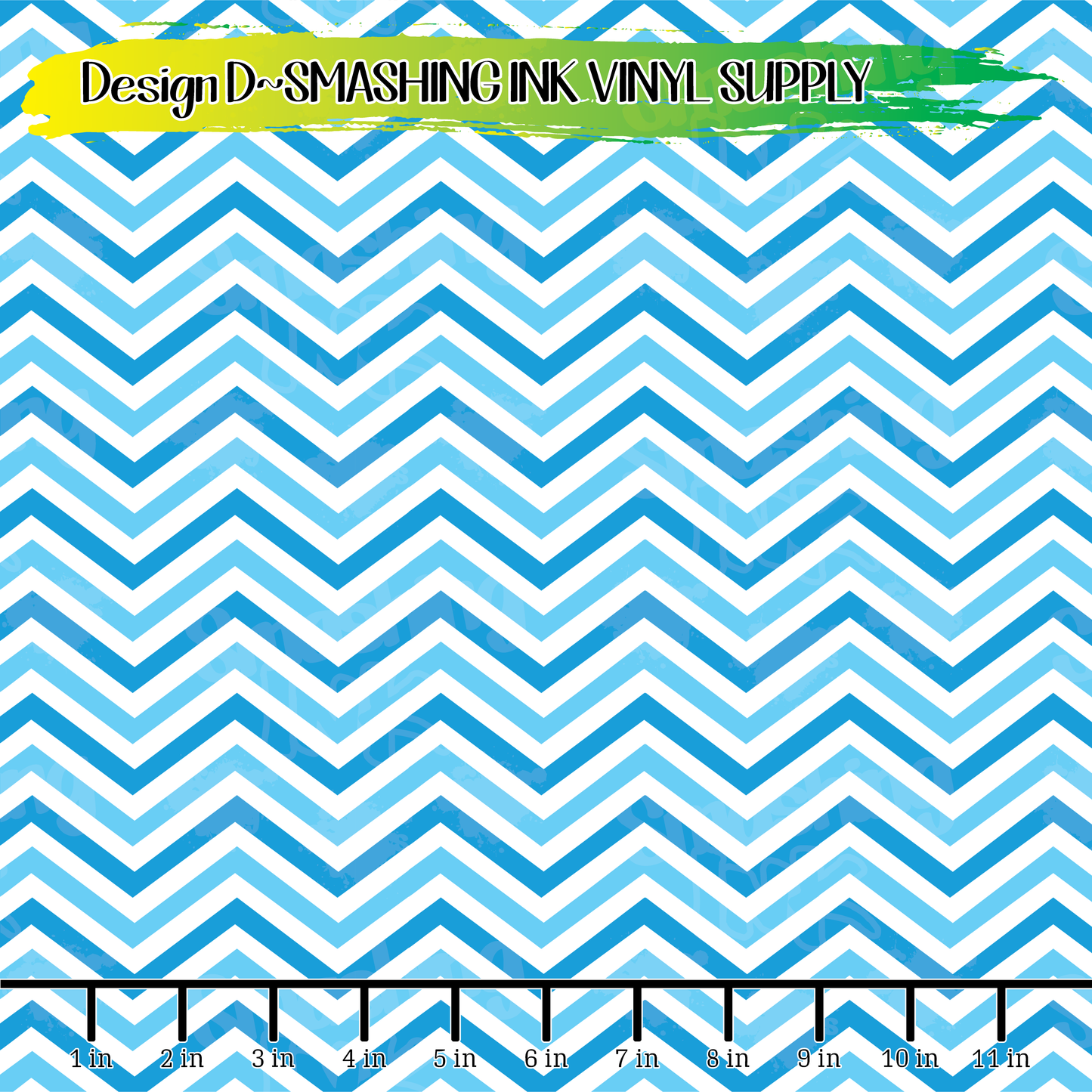 Blue Chevron ★ Printed Vinyl Sheets | Faux Leather | Laser Safe