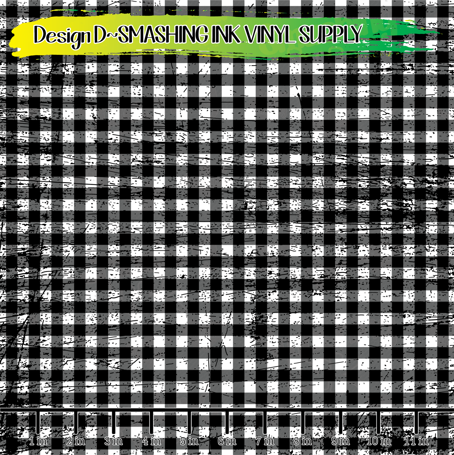 Grunge Buffalo Plaid ★ Printed Vinyl Sheets | Faux Leather | Laser Safe
