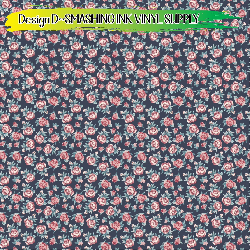 Rose Wallpaper ★ Printed Vinyl Sheets | Faux Leather | Laser Safe