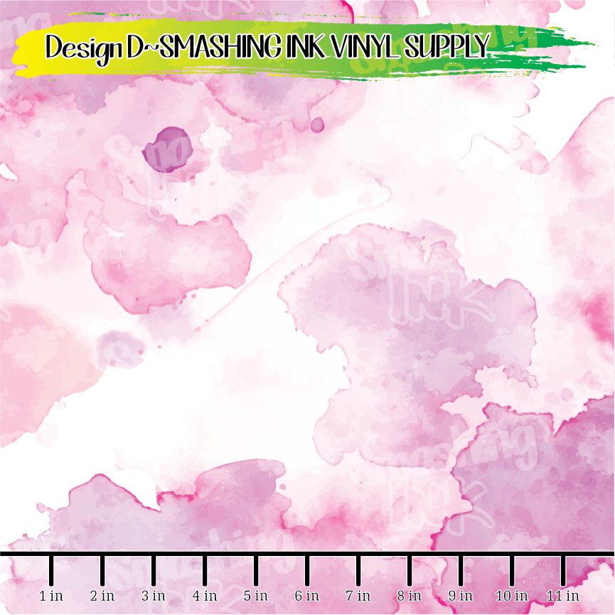 Colorful Watercolor ★ Printed Vinyl Sheets | Faux Leather | Laser Safe