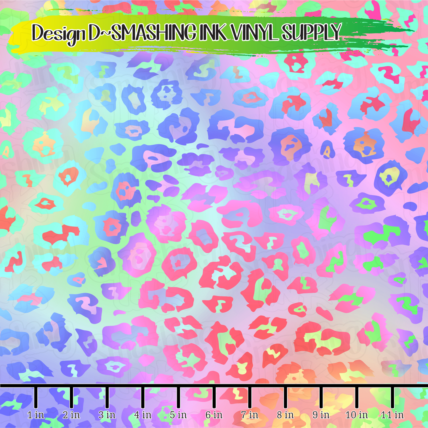 Rainbow Cheetah ★ Printed Vinyl Sheets | Faux Leather | Laser Safe