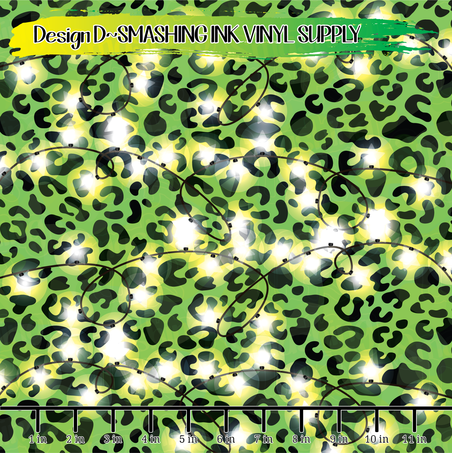 Leopard Lights ★ Printed Vinyl Sheets | Faux Leather | Laser Safe