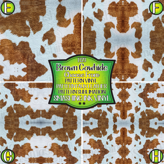 Brown Cowhide ★ Laser Safe Adhesive Film (TAT 3 BUS DAYS)