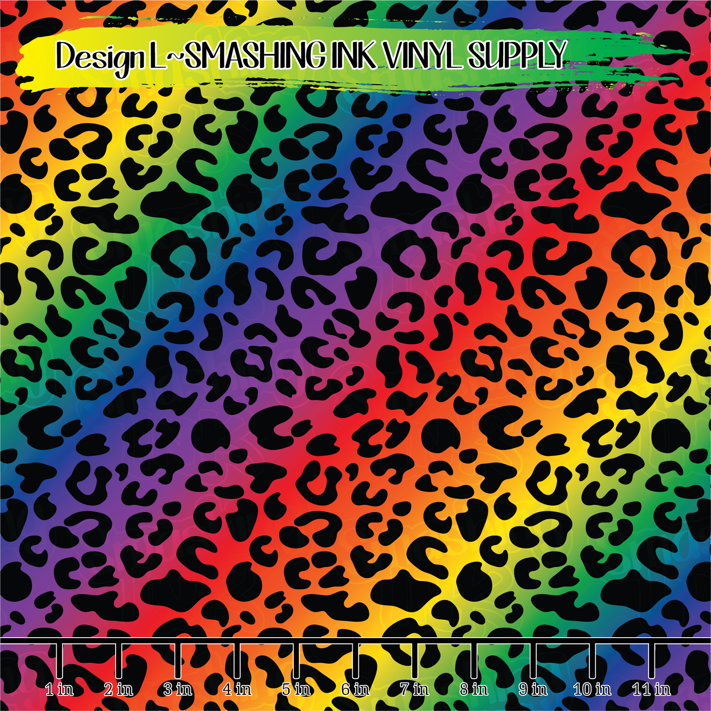 Rainbow Cheetah ★ Printed Vinyl Sheets | Faux Leather | Laser Safe