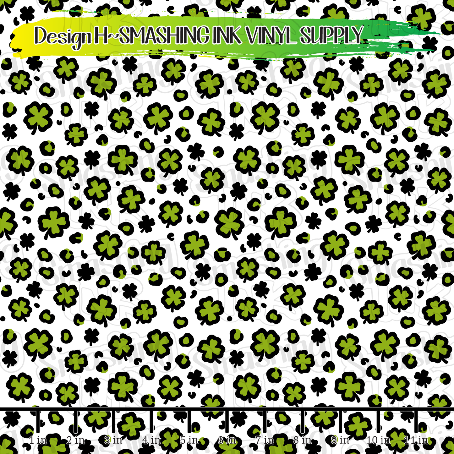 St. Pattys Leopard ★ Printed Vinyl Sheets | Faux Leather | Laser Safe