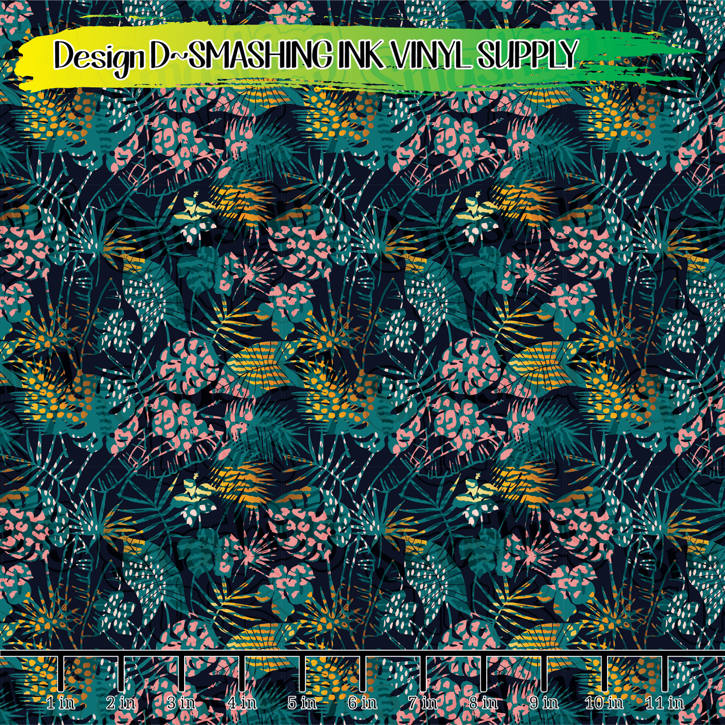 Tropical Animal Print ★ Printed Vinyl Sheets | Faux Leather | Laser Safe