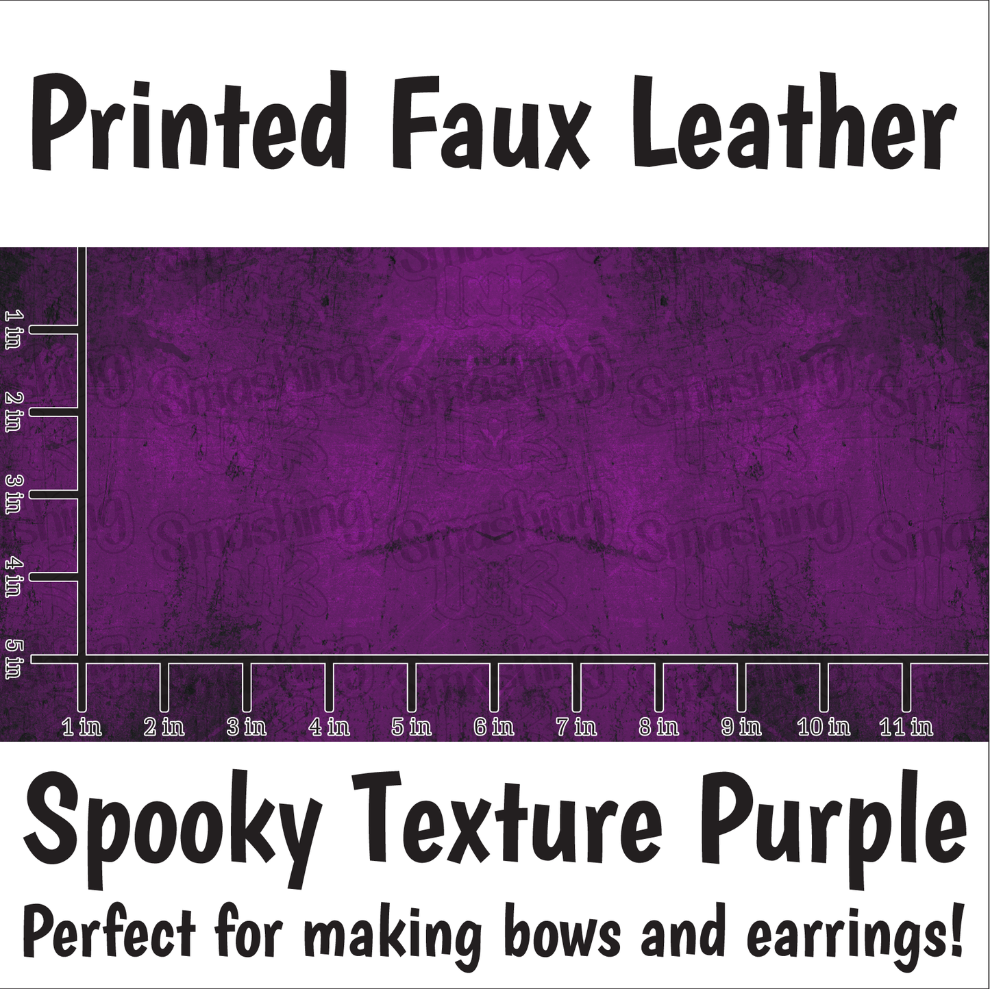 Spooky Texture Purple - Faux Leather Sheet (SHIPS IN 3 BUS DAYS)